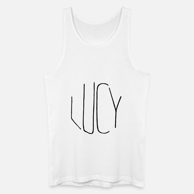 Lucy - Männer Bio Tank Top - Weiß