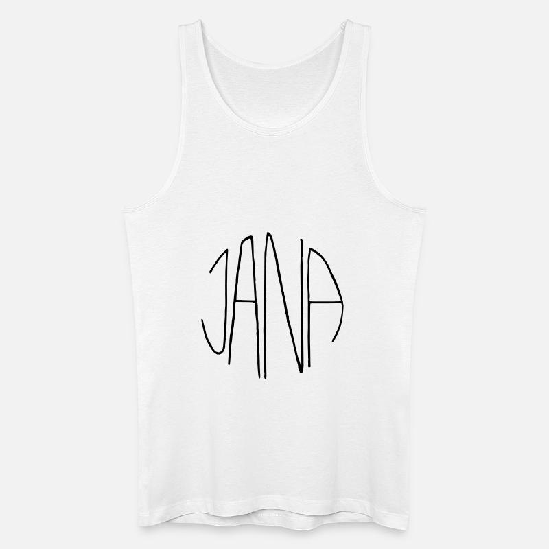 Jana - Männer Bio Tank Top - Weiß