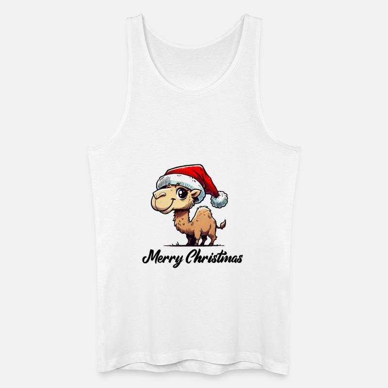 kamel - Männer Bio Tank Top - Weiß