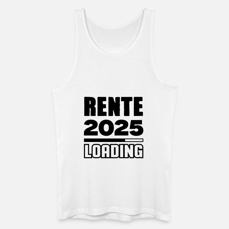 rente loading 2025 - Männer Bio Tank Top - Weiß