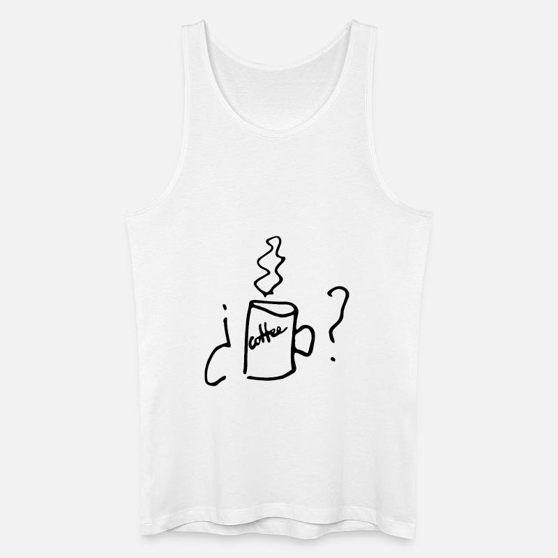 ¿Coffee? - Männer Bio Tank Top - Weiß