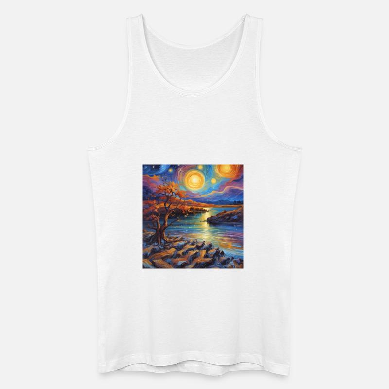 Sonnenklang - Männer Bio Tank Top - Weiß
