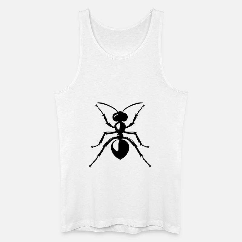 Ameise - Männer Bio Tank Top - Weiß