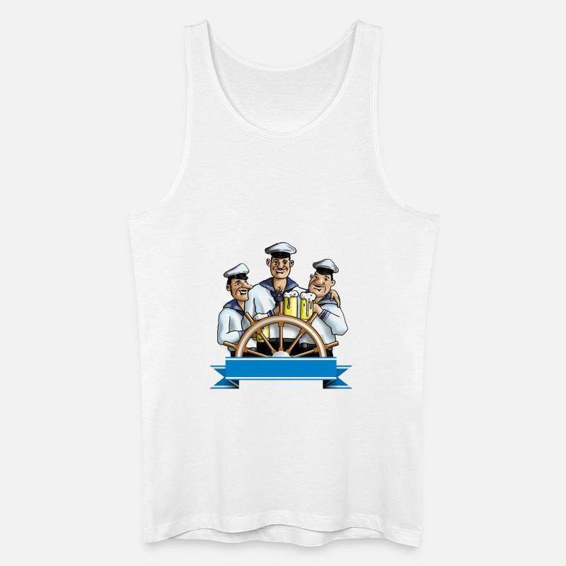 matrosen_a - Männer Bio Tank Top - Weiß