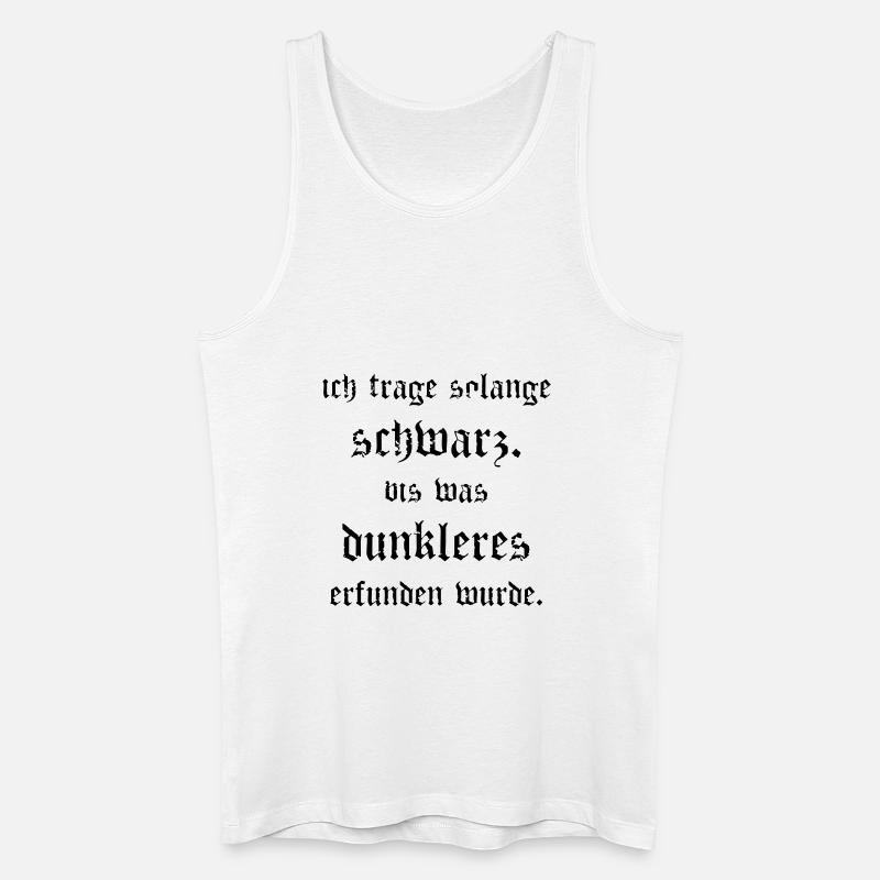 Schwarz - Männer Bio Tank Top - Weiß