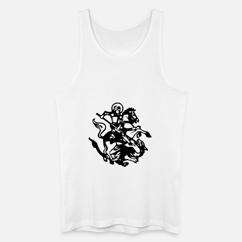 StGeorg - Männer Bio Tank Top - Weiß