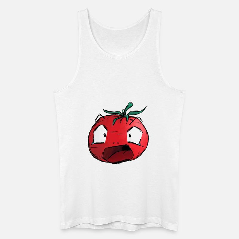 tomato - Männer Bio Tank Top - Weiß
