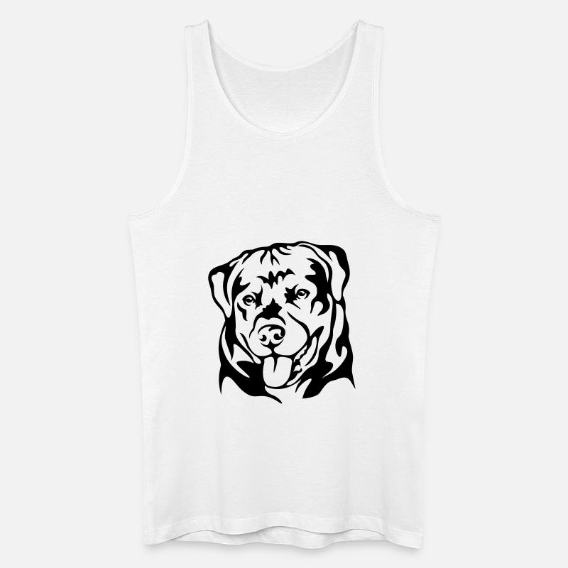 Rottweiler - Männer Bio Tank Top - Weiß