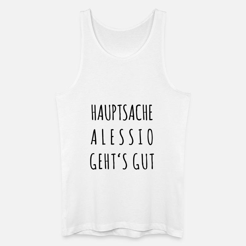 Alessio geht's gut - Männer Bio Tank Top - Weiß