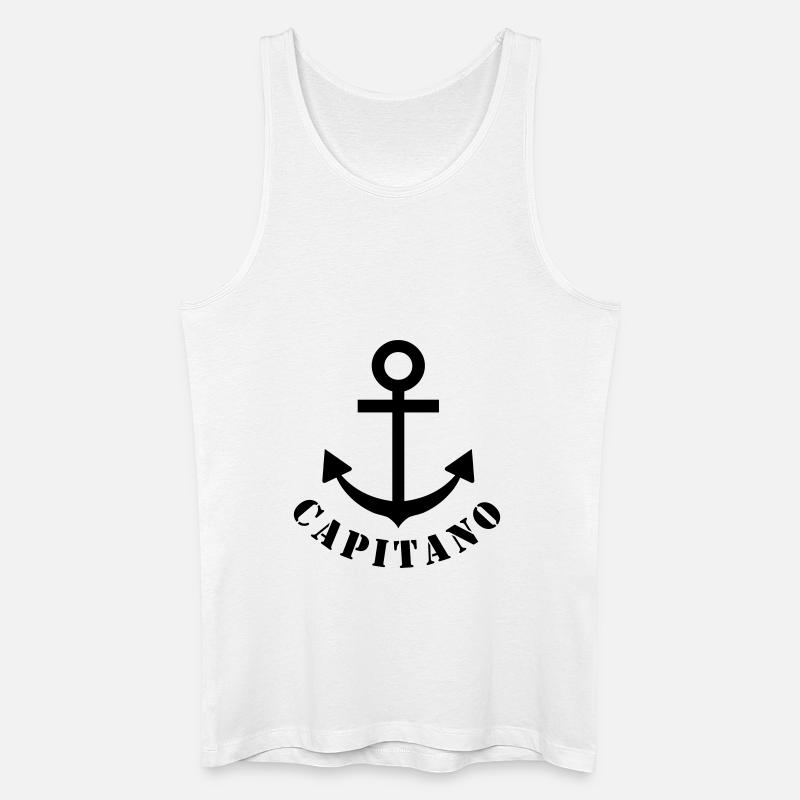 capitano - Männer Bio Tank Top - Weiß