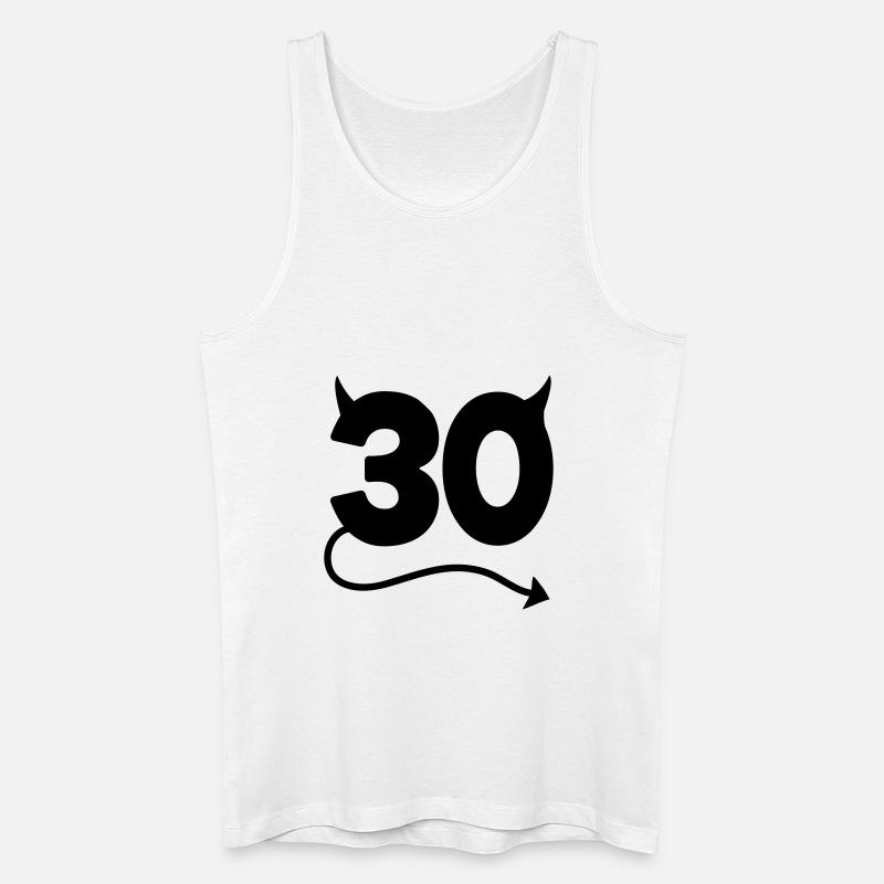 30th Birthday - Männer Bio Tank Top - Weiß