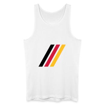 german stripe flag - Men’s Organic Tank Top - white - Front