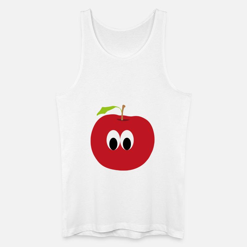 Apfel - Männer Bio Tank Top - Weiß