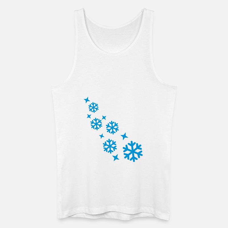 Schnee - Männer Bio Tank Top - Weiß