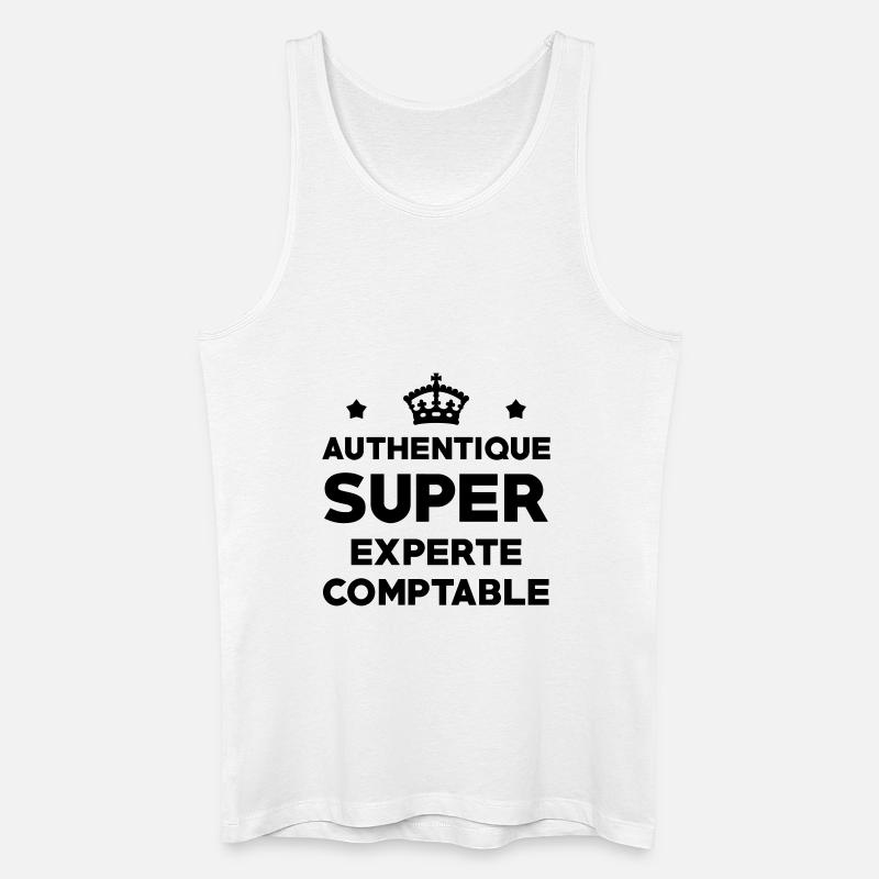 Expert Comptable / Comptabilité / Comptable / - Débardeur bio Homme - blanc