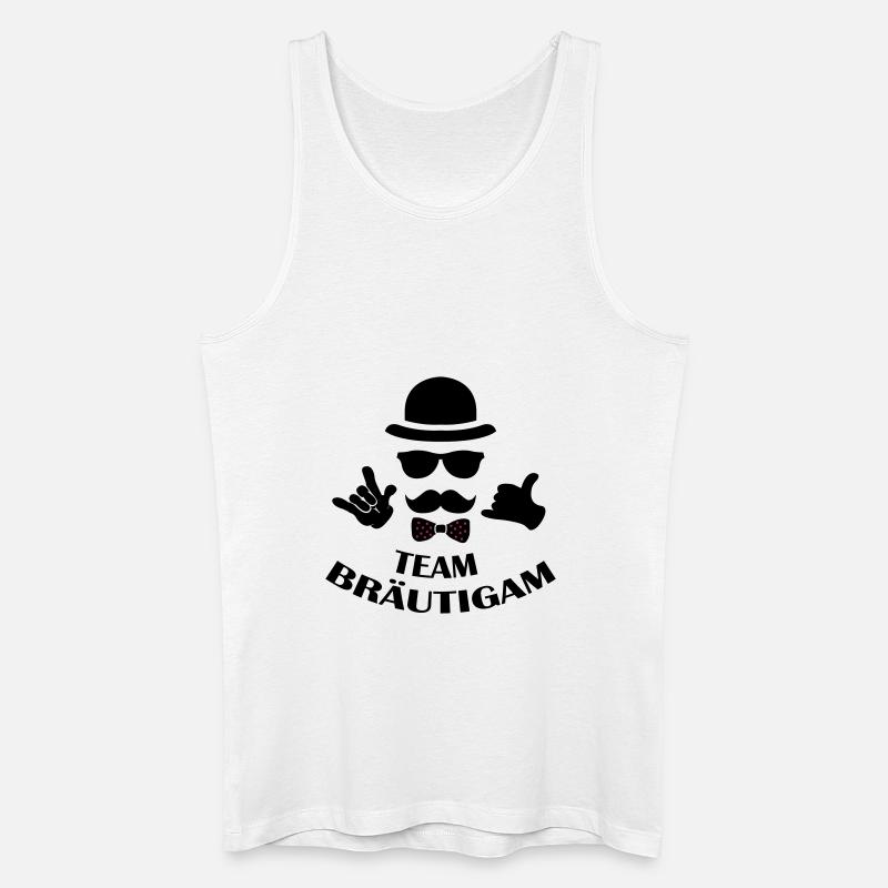 team_braeutigam_001 - Männer Bio Tank Top - Weiß