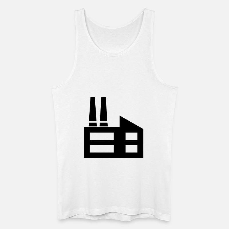 Fabrik - Männer Bio Tank Top - Weiß