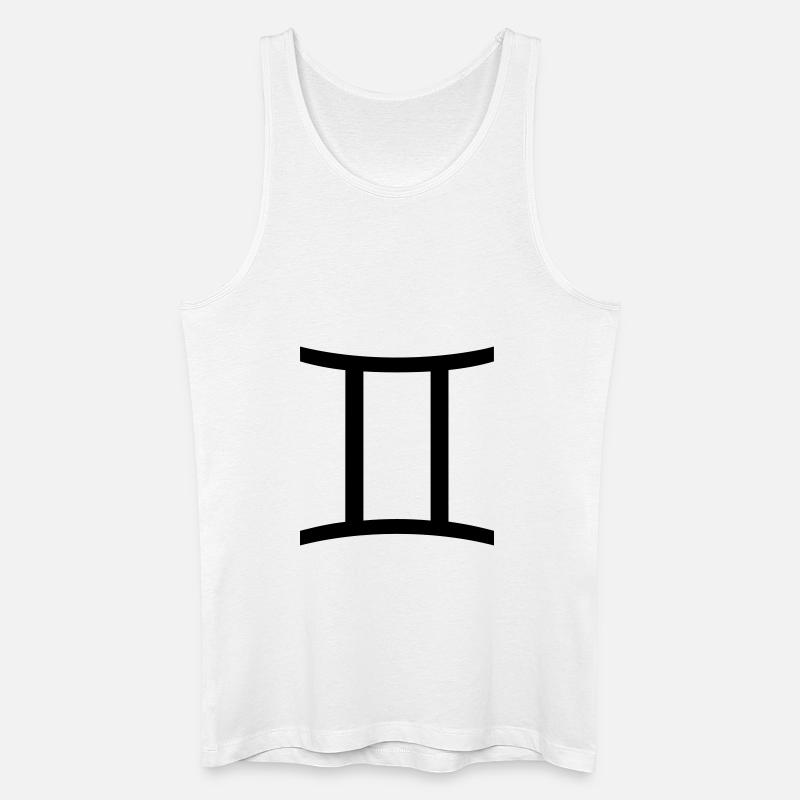 zwillinge1 - Männer Bio Tank Top - Weiß