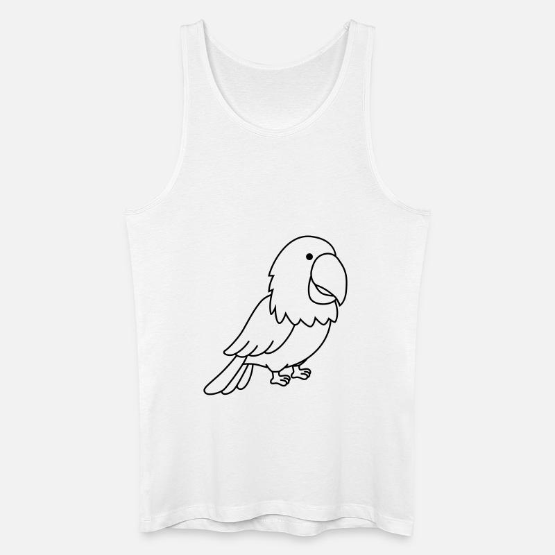 papagei - Männer Bio Tank Top - Weiß