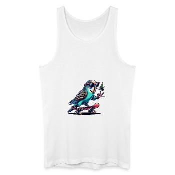 Blatant budgie - Men’s Organic Tank Top - white - Front