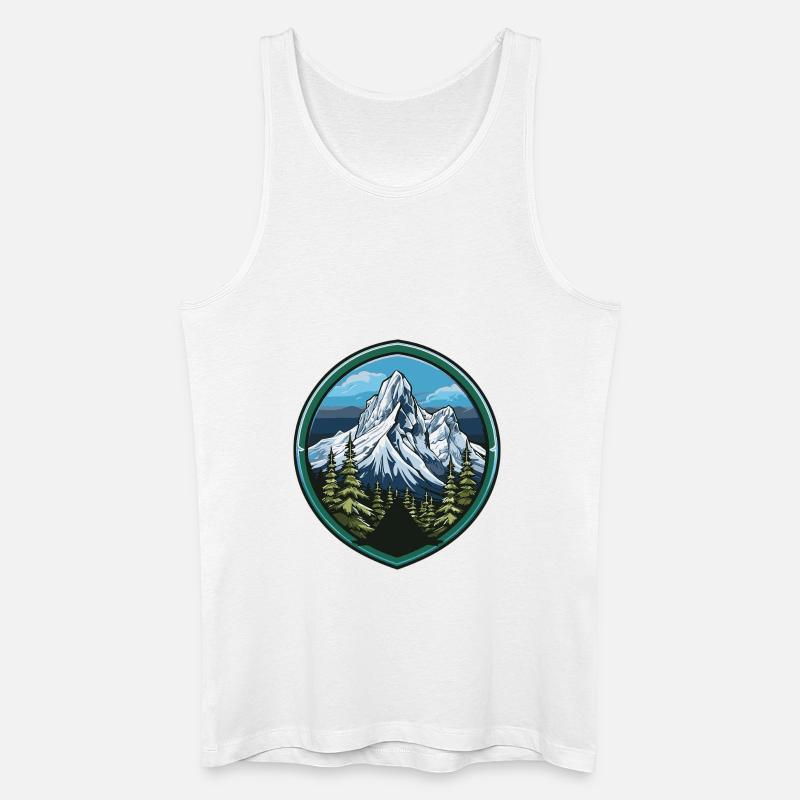 berge mountains 2 - Männer Bio Tank Top - Weiß