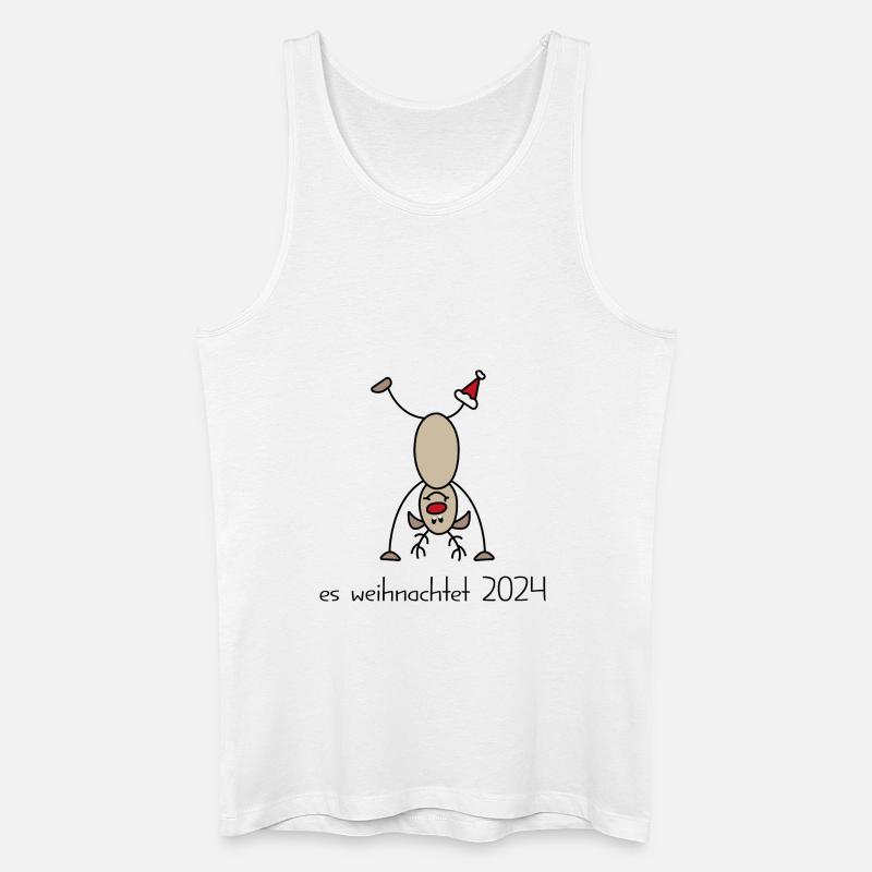 Weihnachten 2024 - Männer Bio Tank Top - Weiß