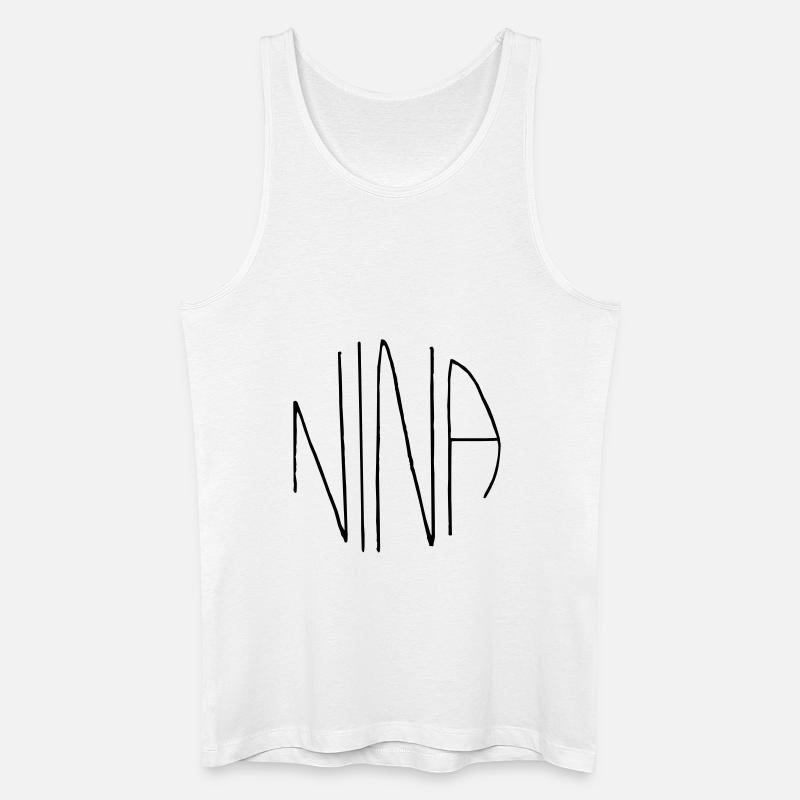 Nina - Männer Bio Tank Top - Weiß