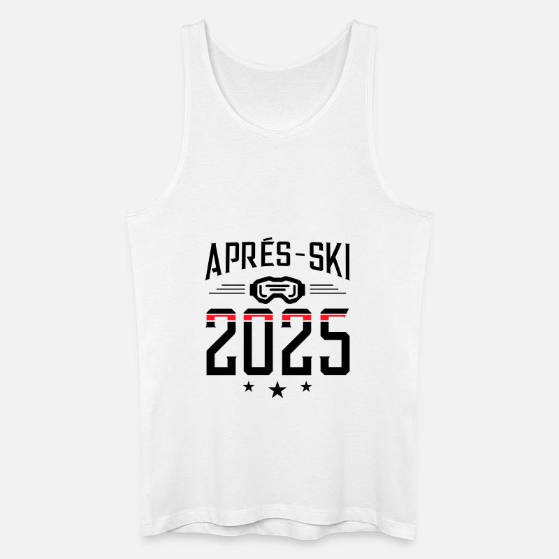 Apres Ski 2025 - Männer Bio Tank Top - Weiß
