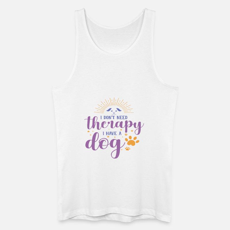 No Therapy - Männer Bio Tank Top - Weiß