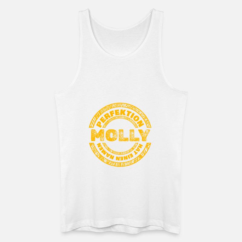 Molly - Männer Bio Tank Top - Weiß