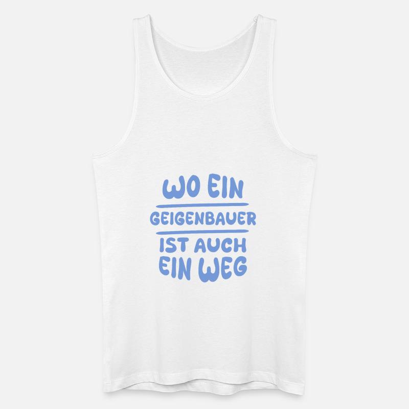 Gift for violin makers - Men’s Organic Tank Top - white