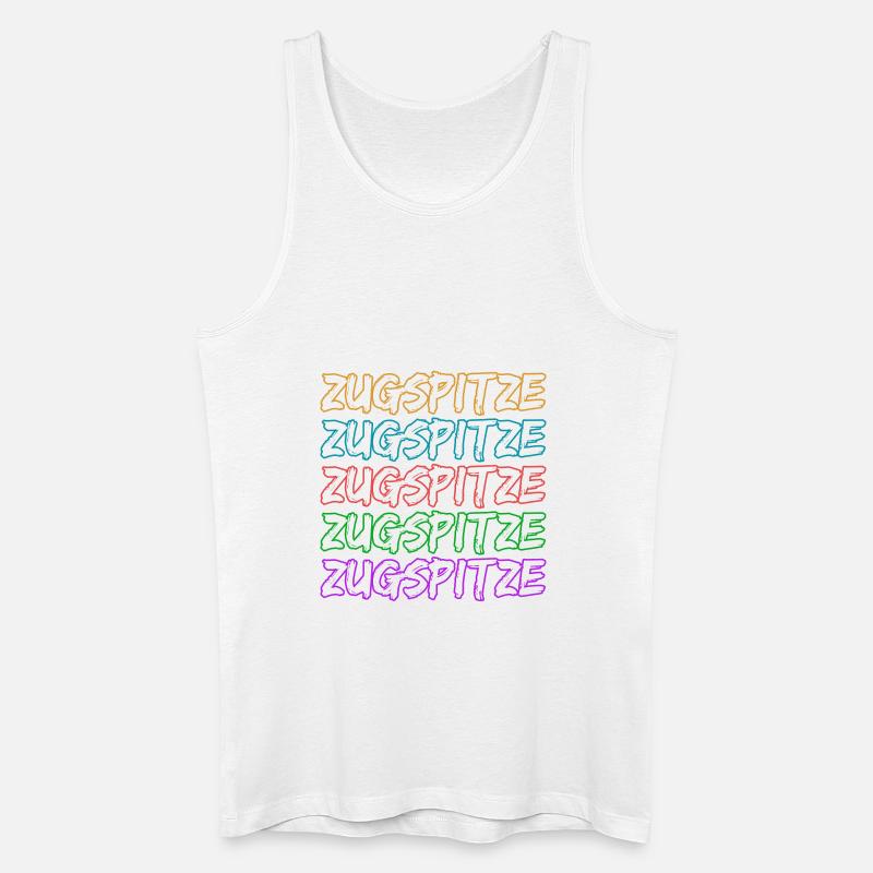 Klettern Zugspitze - Männer Bio Tank Top - Weiß