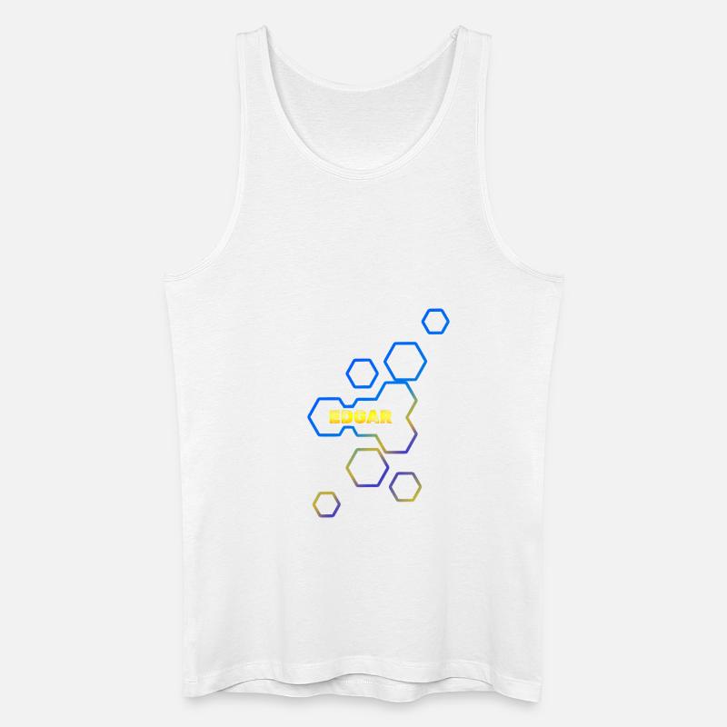 Edgar - Männer Bio Tank Top - Weiß