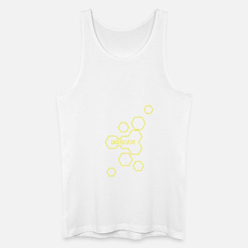 Dorian als Name - Männer Bio Tank Top - Weiß