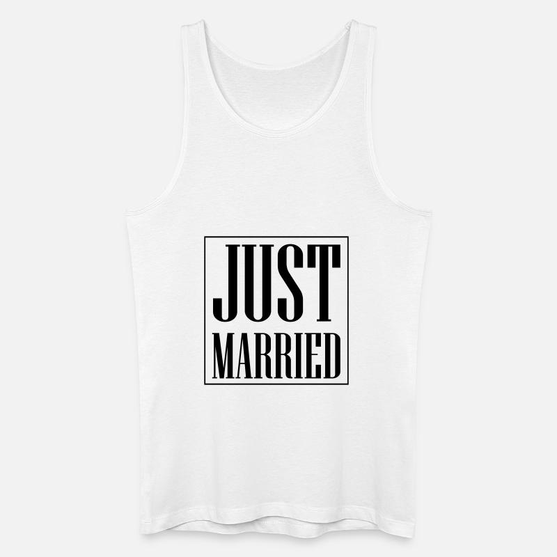 Just Married Hochzeit - Männer Bio Tank Top - Weiß