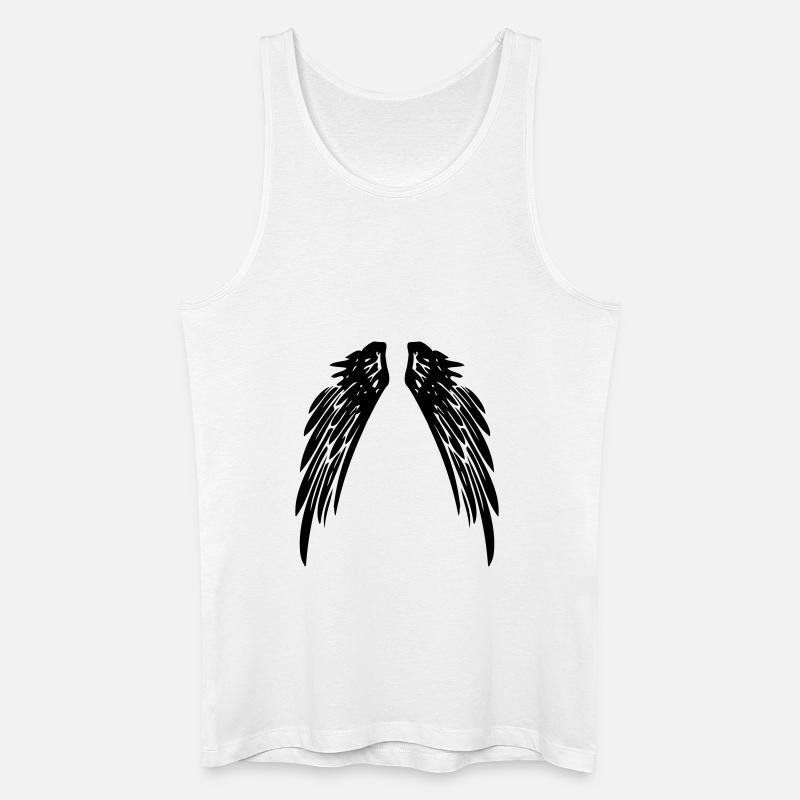 EngelFlügel - Männer Bio Tank Top - Weiß