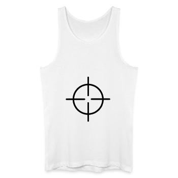 Rifle Sight - Men’s Organic Tank Top - white - Front