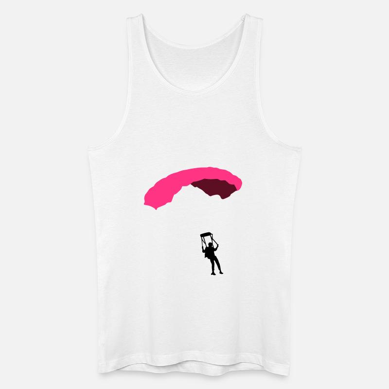 fallschirm_3c - Männer Bio Tank Top - Weiß