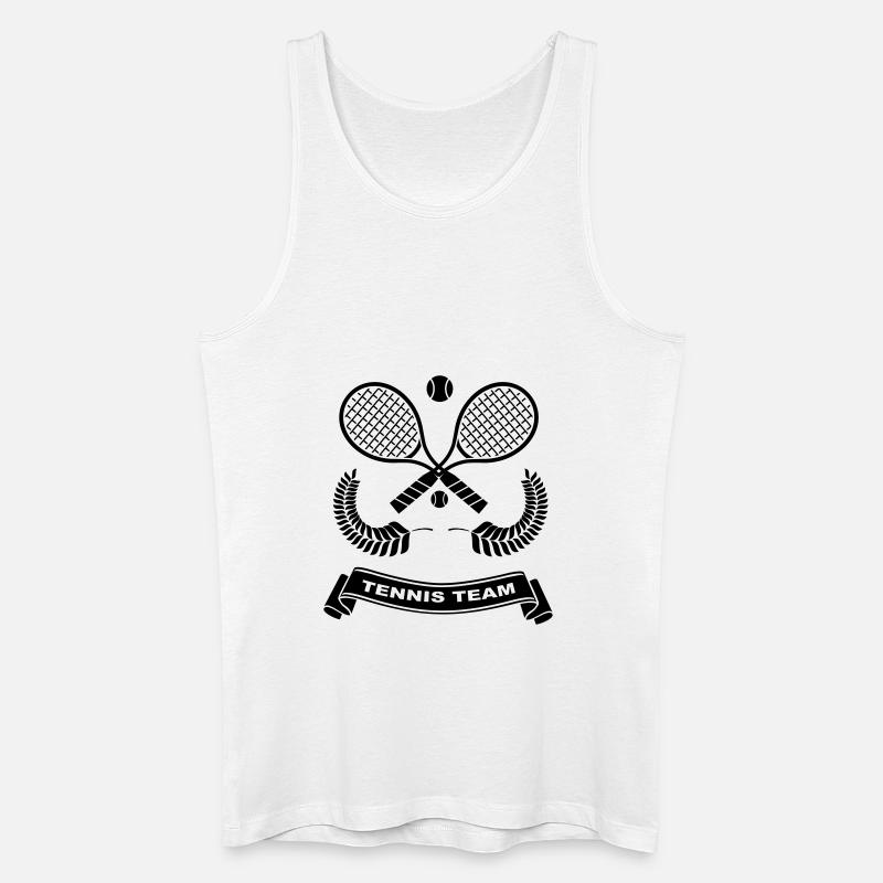 Tennis-Team - Männer Bio Tank Top - Weiß