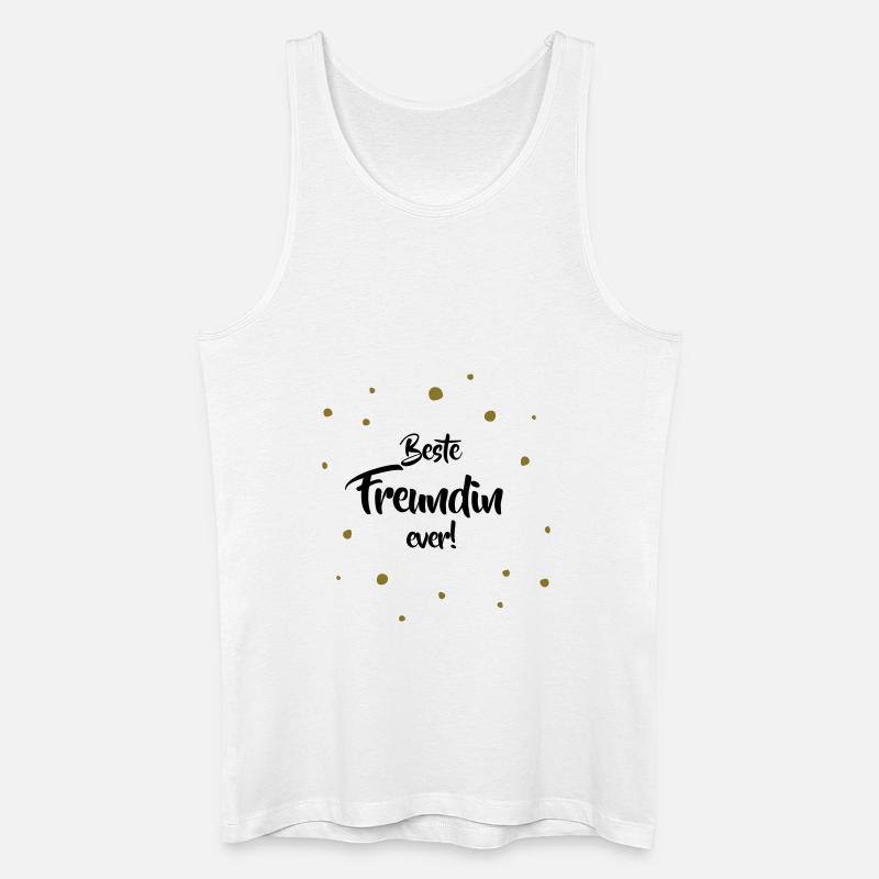 Beste Freundin ever - Männer Bio Tank Top - Weiß