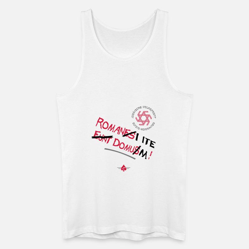 Volksfront (3col) - Männer Bio Tank Top - Weiß