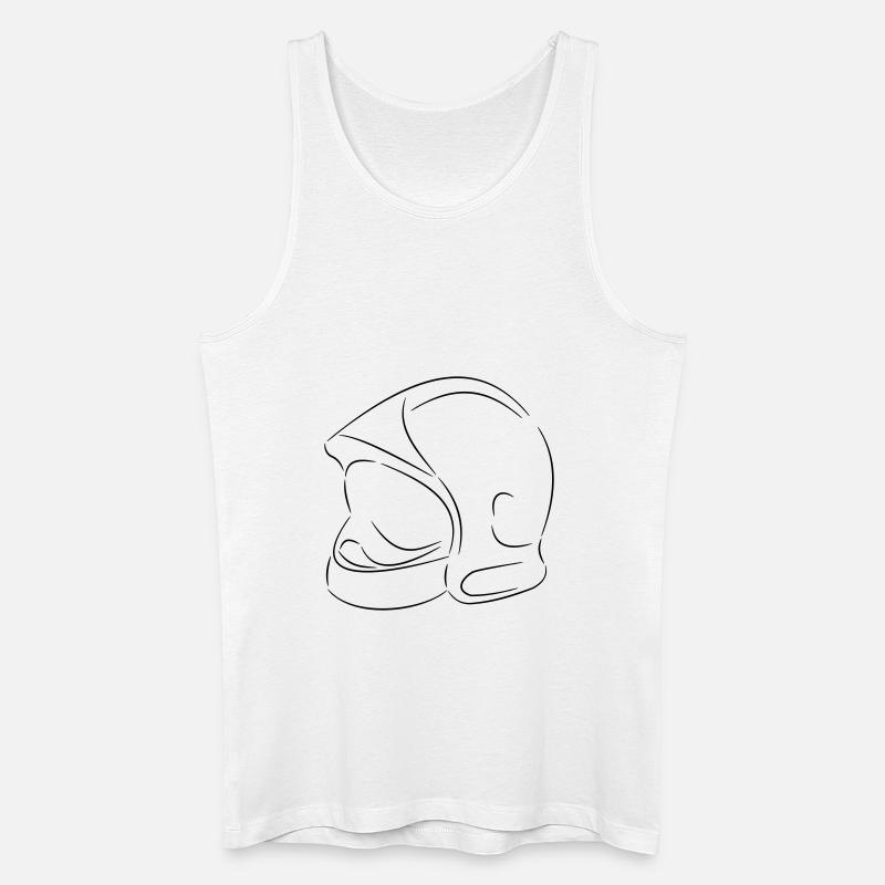 casque pompiers - Männer Bio Tank Top - Weiß
