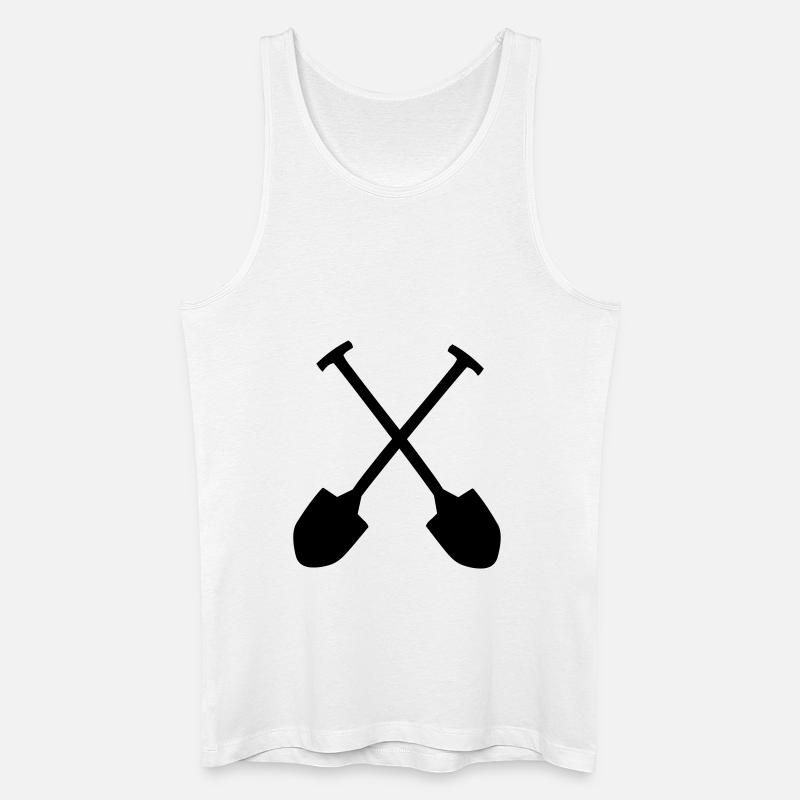 Schaufel - Männer Bio Tank Top - Weiß