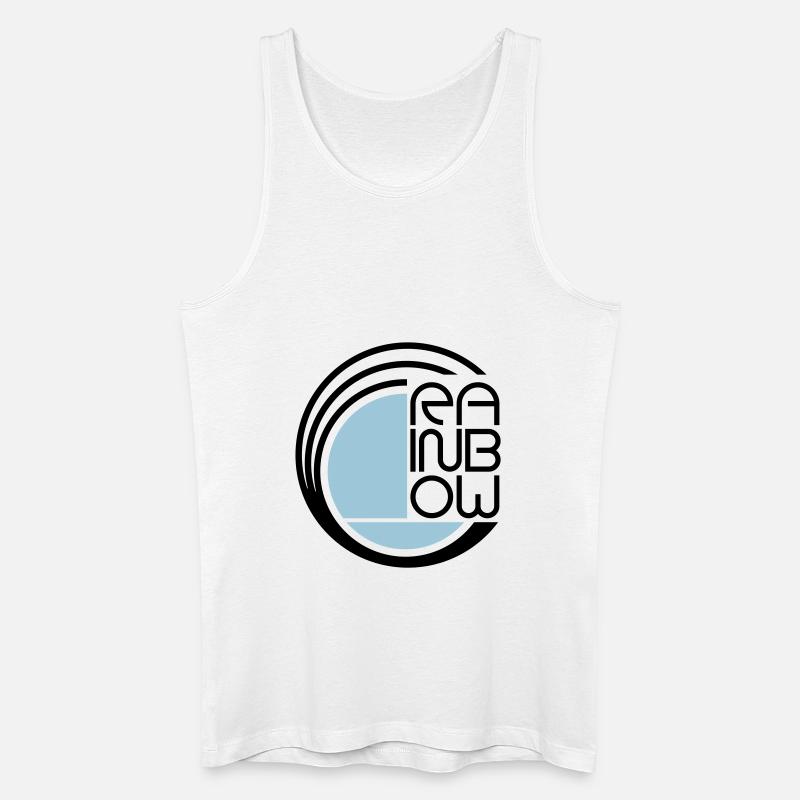 Rainbow Logo symbol - Männer Bio Tank Top - Weiß