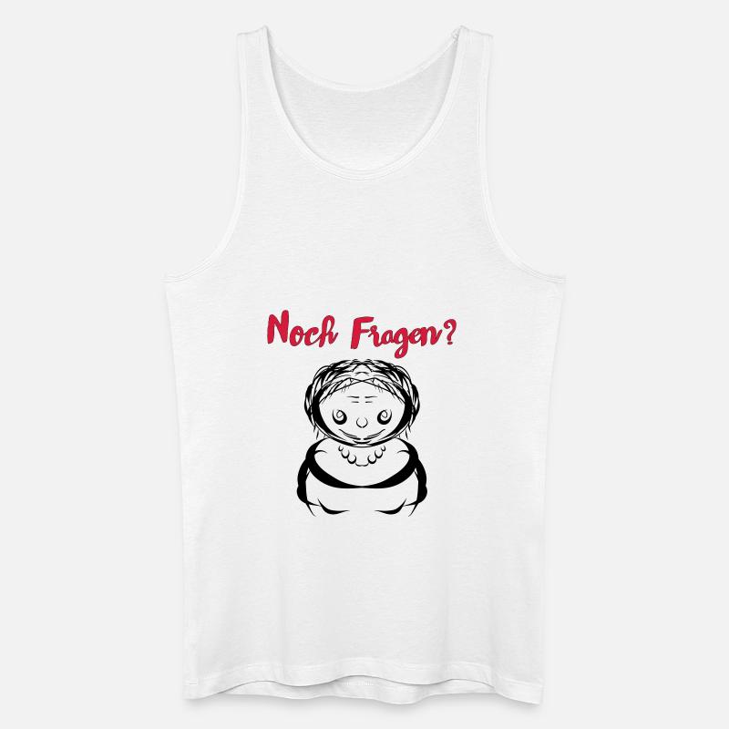 Noch Fragen? - Männer Bio Tank Top - Weiß