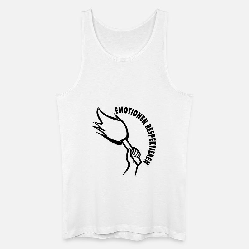 pyro_emotionen - Männer Bio Tank Top - Weiß