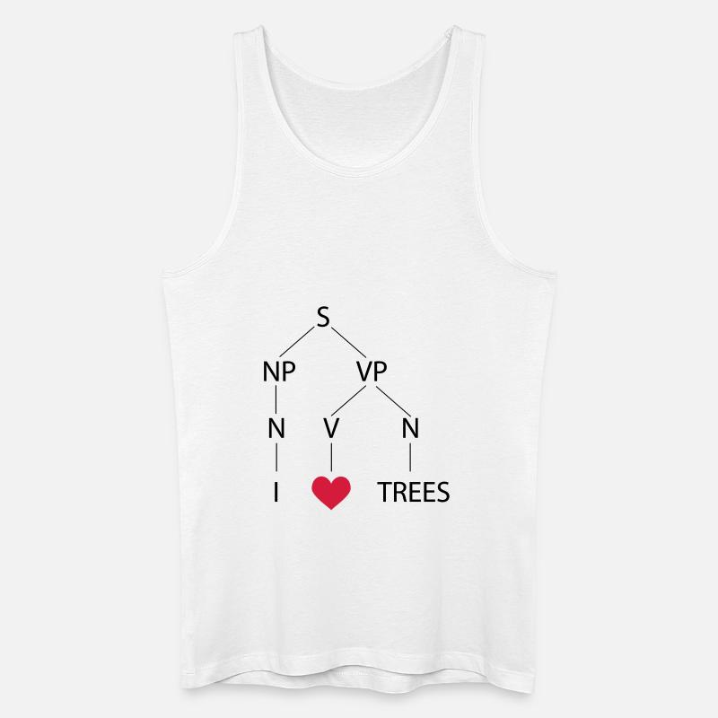 Syntax tree - Men’s Organic Tank Top - white