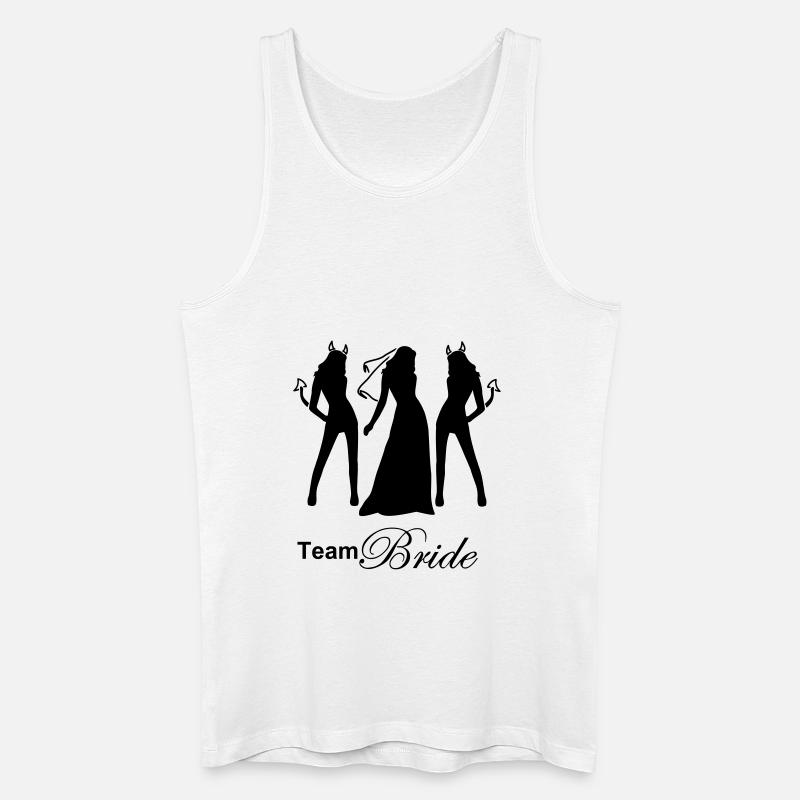 team bride - Männer Bio Tank Top - Weiß