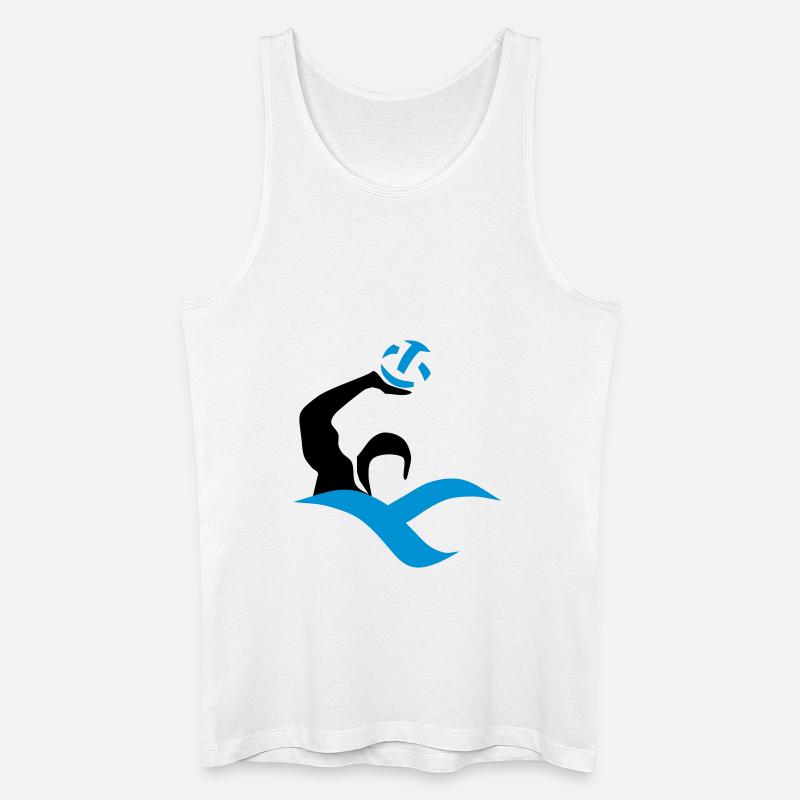 wasserball - Männer Bio Tank Top - Weiß