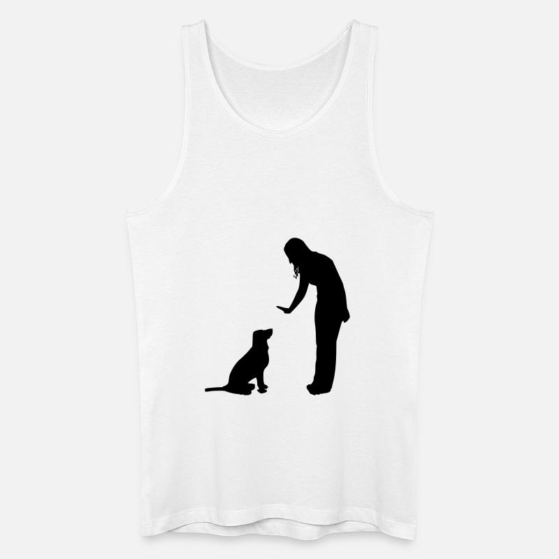 hundagility - Männer Bio Tank Top - Weiß